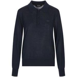 Dsquared2, Dames, Truien, Blauw, Maat: XS