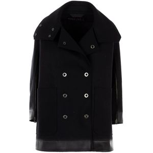 Diesel, Dames, Mantels, Zwart, Maat: 2XS