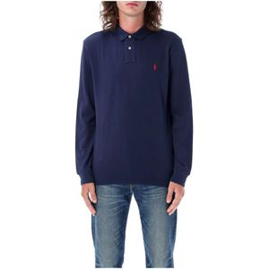 Polo Ralph Lauren, Heren, Tops, Blauw, Maat: S Katoen,