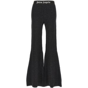 Palm Angels - Gebreide Uitlopende Broek - Zwart - Dames