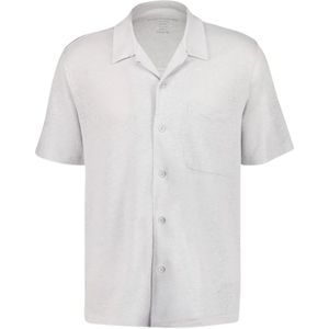 Majestic Filatures, Heren, Overhemden, Wit, Maat: L Linnen,