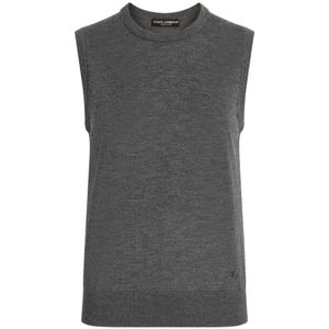 Dolce & Gabbana, Dames, Truien, Grijs, Maat: XS
