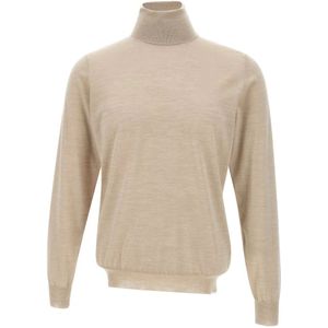 Filippo De Laurentiis, Heren, Truien, Beige, Maat: M Wol,