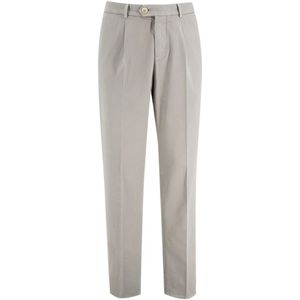Brunello Cucinelli, Heren, Broeken, Grijs, Maat: L Katoen,