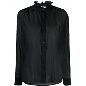 Isabel Marant, Dames, Blouses & Shirts, Zwart, Maat: M