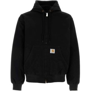 Carhartt Wip, Heren, Sweatshirts & Hoodies, Zwart, Maat: L Denim,
