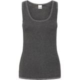 Ichi, Dames, Tops, Grijs, Maat: L Leer,