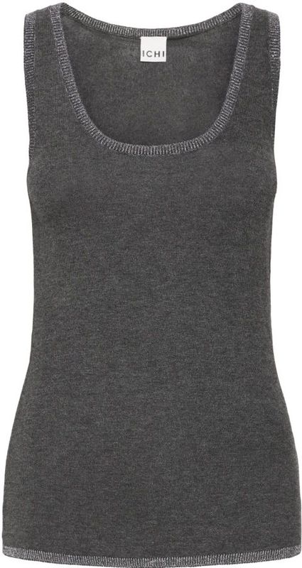 Ichi, Dames, Tops, Grijs, Maat: L Leer,