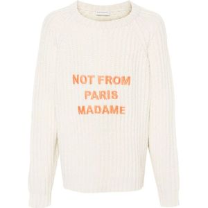 Drole de Monsieur, Heren, Truien, Wit, Maat: S