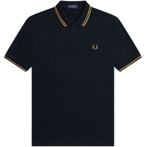Fred Perry, Heren, Tops, Blauw, Maat: 2XL Katoen,