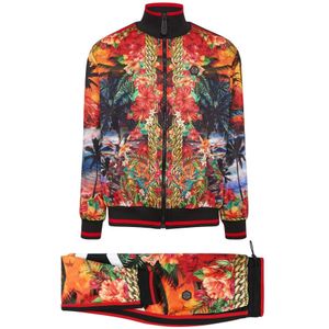 Philipp Plein, Heren, Jumpsuits & Playsuits, Veelkleurig, Maat: 4XL Polyamide,