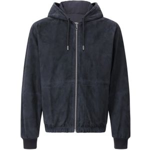 Arma, Heren, Sweatshirts & Hoodies, Blauw, Maat: M Suède,