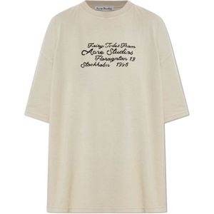 Acne Studios, Dames, Tops, Beige, Maat: XS Katoen,