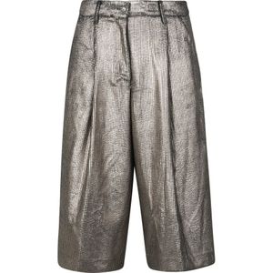 8Pm, Dames, Korte broeken, Geel, Maat: 2XS Leer,