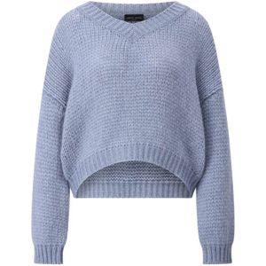 Roberto Collina, Dames, Truien, Blauw, Maat: M Wol,