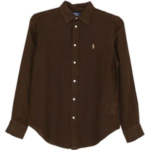 Ralph Lauren, Dames, Blouses & Shirts, Bruin, Maat: XS