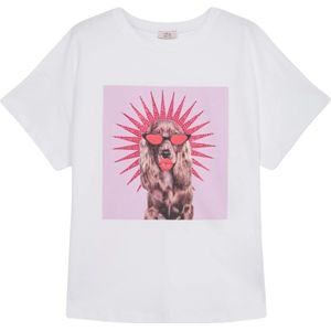 Oltre, Dames, Tops, Wit, Maat: S Jersey,