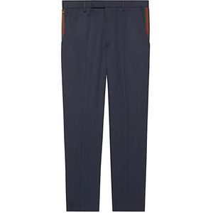 Gucci, Heren, Broeken, Blauw, Maat: S