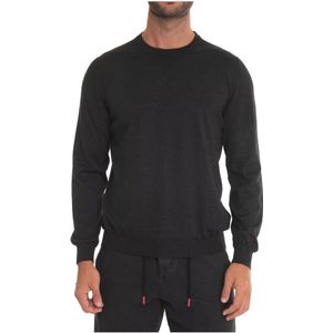 Kiton, Heren, Truien, Zwart, Maat: L Zijde,