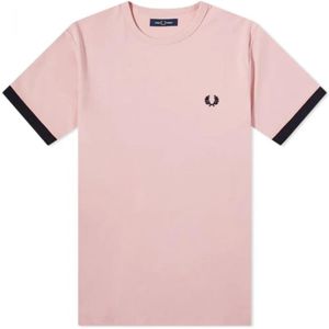 Fred Perry, Heren, Tops, Roze, Maat: XL Katoen,