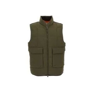 Groene Woolrich Vest , Green , Heren , Maat: 2XL