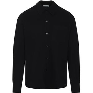 Dries Van Noten, Heren, Tops, Zwart, Maat: M Kasjmier,