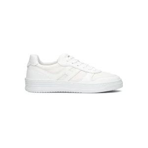 Hogan Witte Leren Mesh Lage Sneakers , White , Heren , Maat: 47 EU