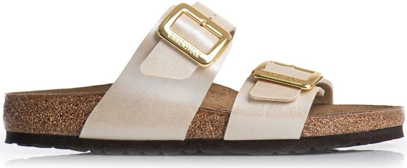 Birkenstock - Sydney Cushion Buckle - Teenslippers - Wit - Birko-Flor