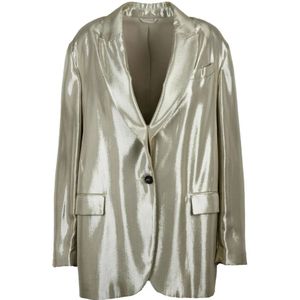 Brunello Cucinelli, Dames, Jassen, Geel, Maat: M Viscose,