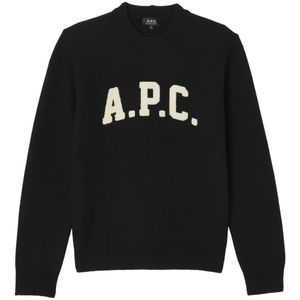 A.p.c., Heren, Truien, Zwart, Maat: XL Wol,
