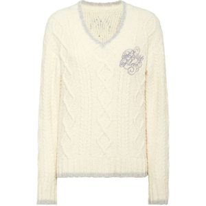 Philipp Plein, Dames, Truien, Beige, Maat: S Wol,