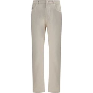 Brunello Cucinelli, Heren, Jeans, Grijs, Maat: XL Katoen,