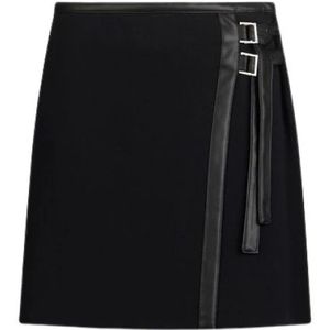 Liu Jo, Dames, Rokken, Zwart, Maat: S Leer,