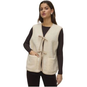 Vero Moda, Dames, Jassen, Beige, Maat: M Poliester,