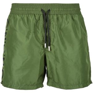 Costume National, Heren, Badkleding, Groen, Maat: 2XL Poliester,