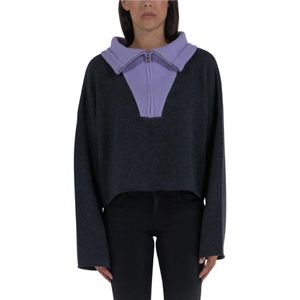 JW Anderson, Dames, Truien, Grijs, Maat: S Katoen,