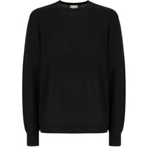 Calvin Klein - Truien - Wit - Wol - Ronde Hals - Reguliere Pasvorm