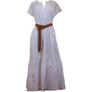 Roberto Collina, Dames, Jurken, Wit, Maat: M Katoen,