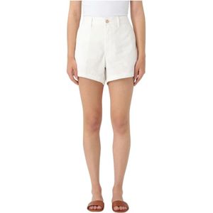 Polo Ralph Lauren, Dames, Korte broeken, Wit, Maat: M Katoen,