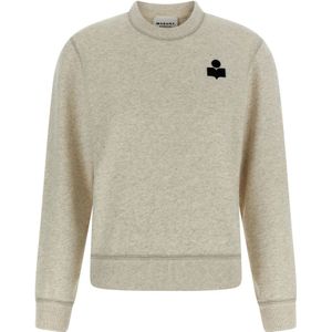 Marant étoile, Dames, Sweatshirts & Hoodies, Beige, Maat: XS Katoen,