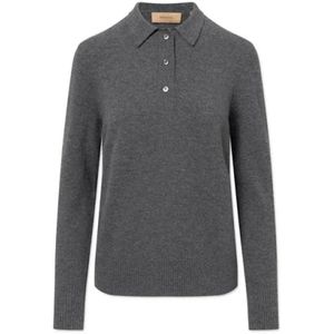 Rue De Tokyo, Dames, Tops, Grijs, Maat: M Wol,