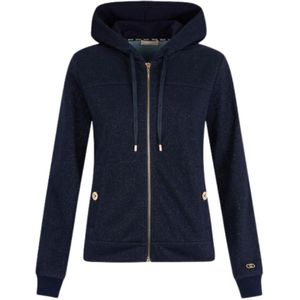 Liu Jo, Dames, Sweatshirts & Hoodies, Blauw, Maat: 2XS Denim,