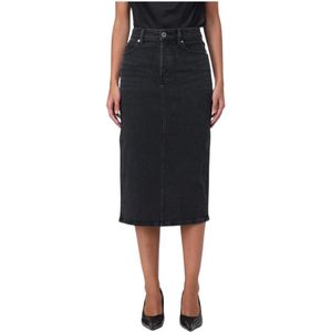 Alexander Wang, Dames, Rokken, Grijs, Maat: W28 Denim,