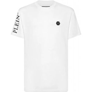 Philipp Plein, Heren, Tops, Wit, Maat: XL Katoen,