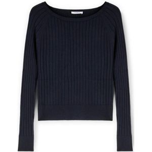 Motivi, Dames, Truien, Blauw, Maat: XS Nylon,