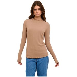 Karen by Simonsen, Dames, Tops, Bruin, Maat: XS