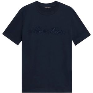 Brooks Brothers, Heren, Tops, Blauw, Maat: L Katoen,