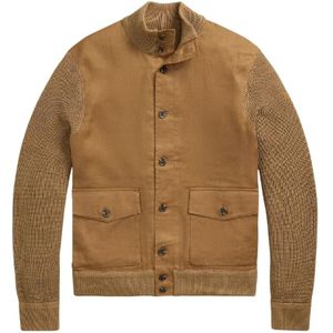 Ralph Lauren, Heren, Truien, Bruin, Maat: XL Linnen,