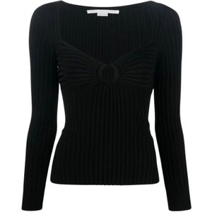 Stella McCartney, Dames, Tops, Zwart, Maat: L Viscose,
