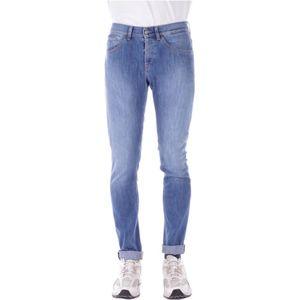 Dondup - Slim-Fit Jeans - Blauw - Katoen - Skinny Fit